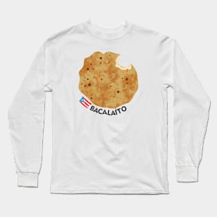 Puerto Rican Street Food Bacalaito Long Sleeve T-Shirt